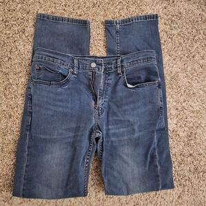 Levi's 514 Straight Fit Dark Blue Wash Jeans Size 32x34